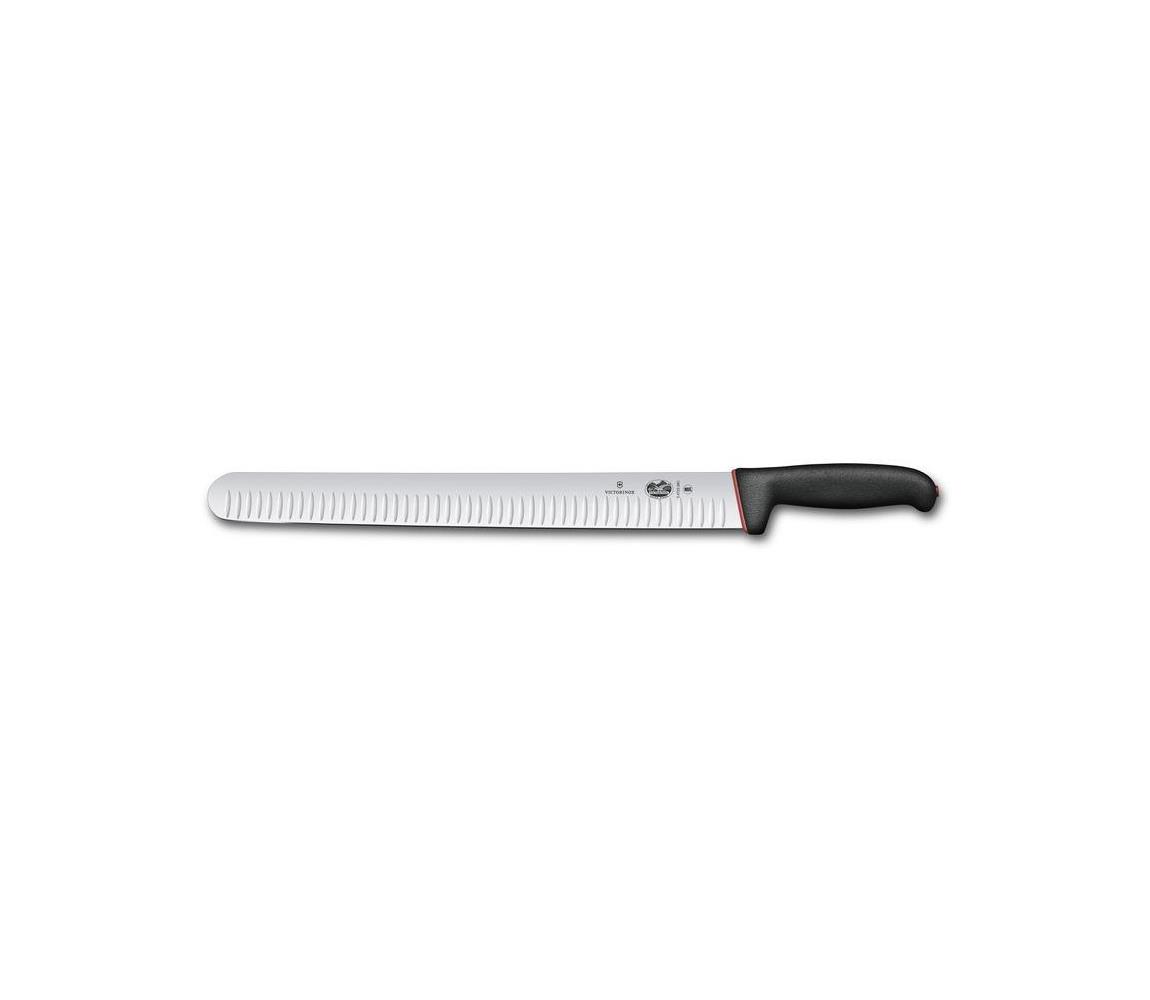 Victorinox - Kuchynský plátkovací nôž DUAL GRIP 36 cm čierny 5.4723.36D