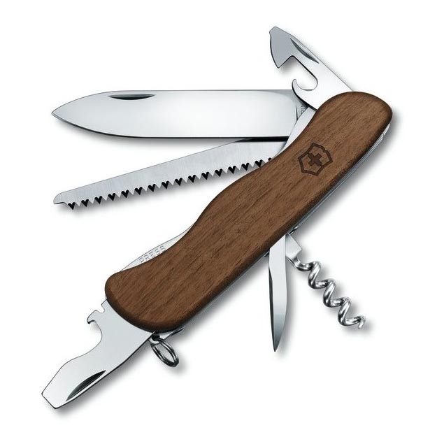 Victorinox - Multifunkčný vreckový nôž 11,1 cm/10 funkcií drevo