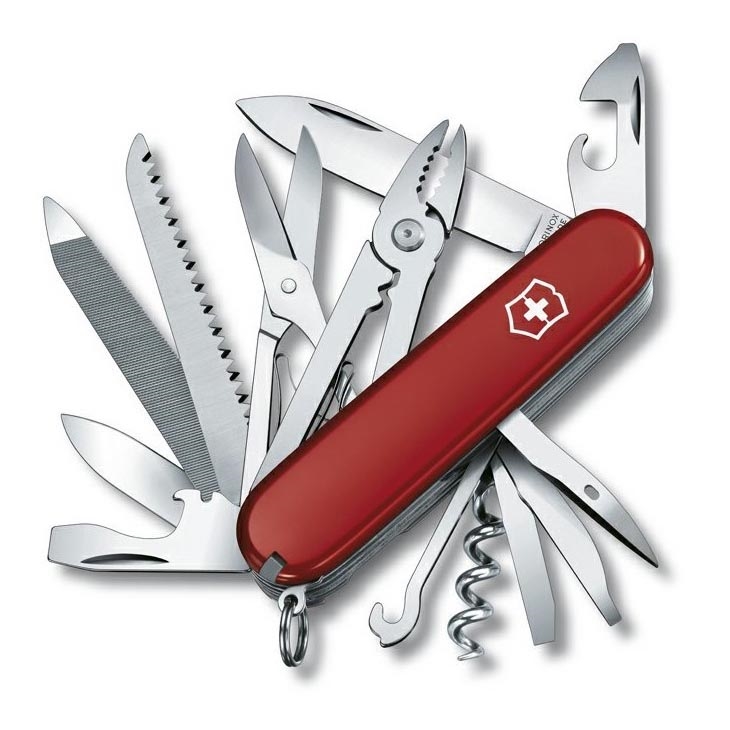 Victorinox - Multifunkčný vreckový nôž 9,1 cm/24 funkcií červená