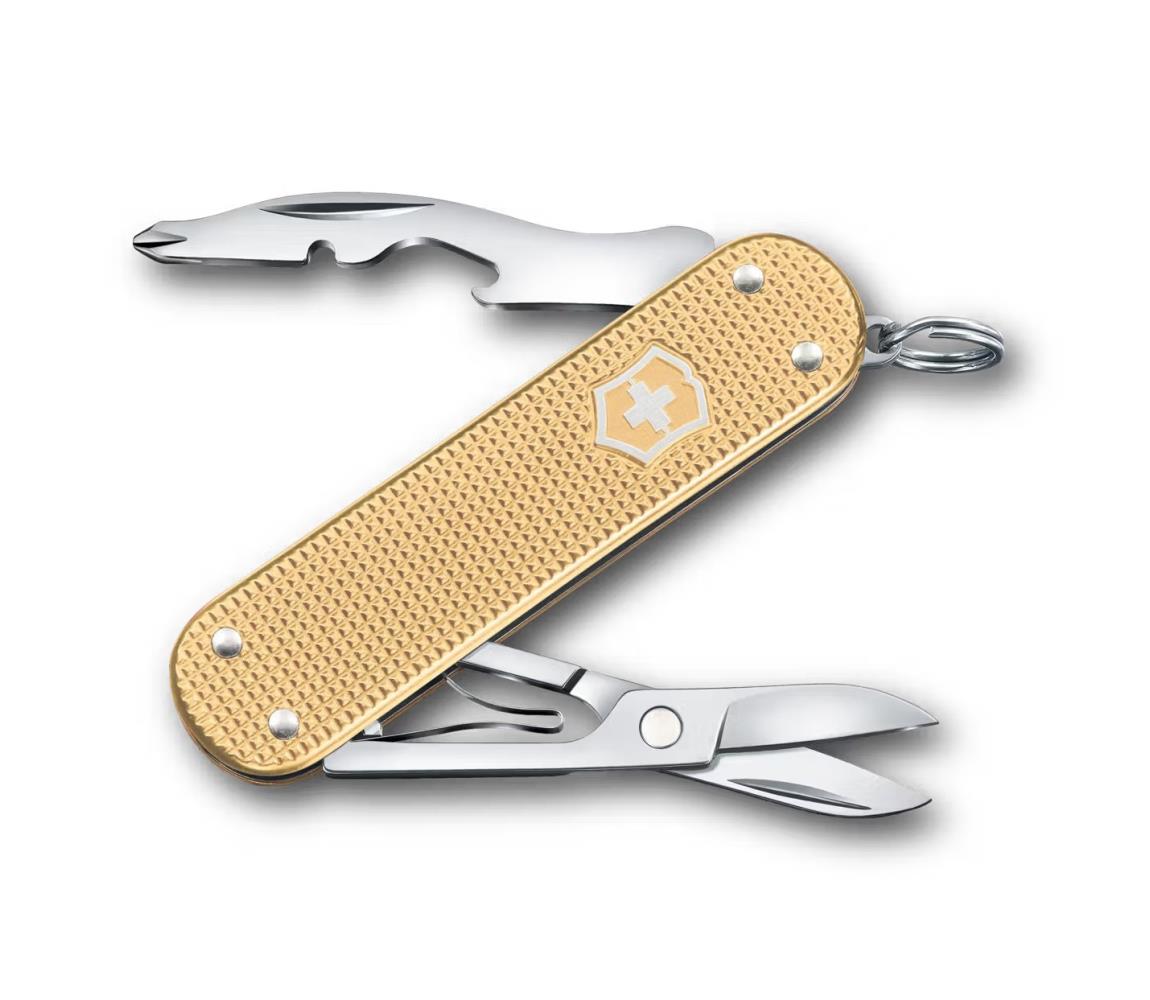 Victorinox - Multifunkčný vreckový nôž COMPANION S ALOX 5,8 cm/5 funkcií zlatý 0.6261.28