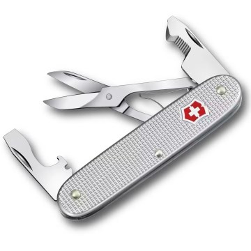 Victorinox - Multifunkčný vreckový nôž COMPANION SLIM ALOX 9,3 cm/6 funkcií strieborný