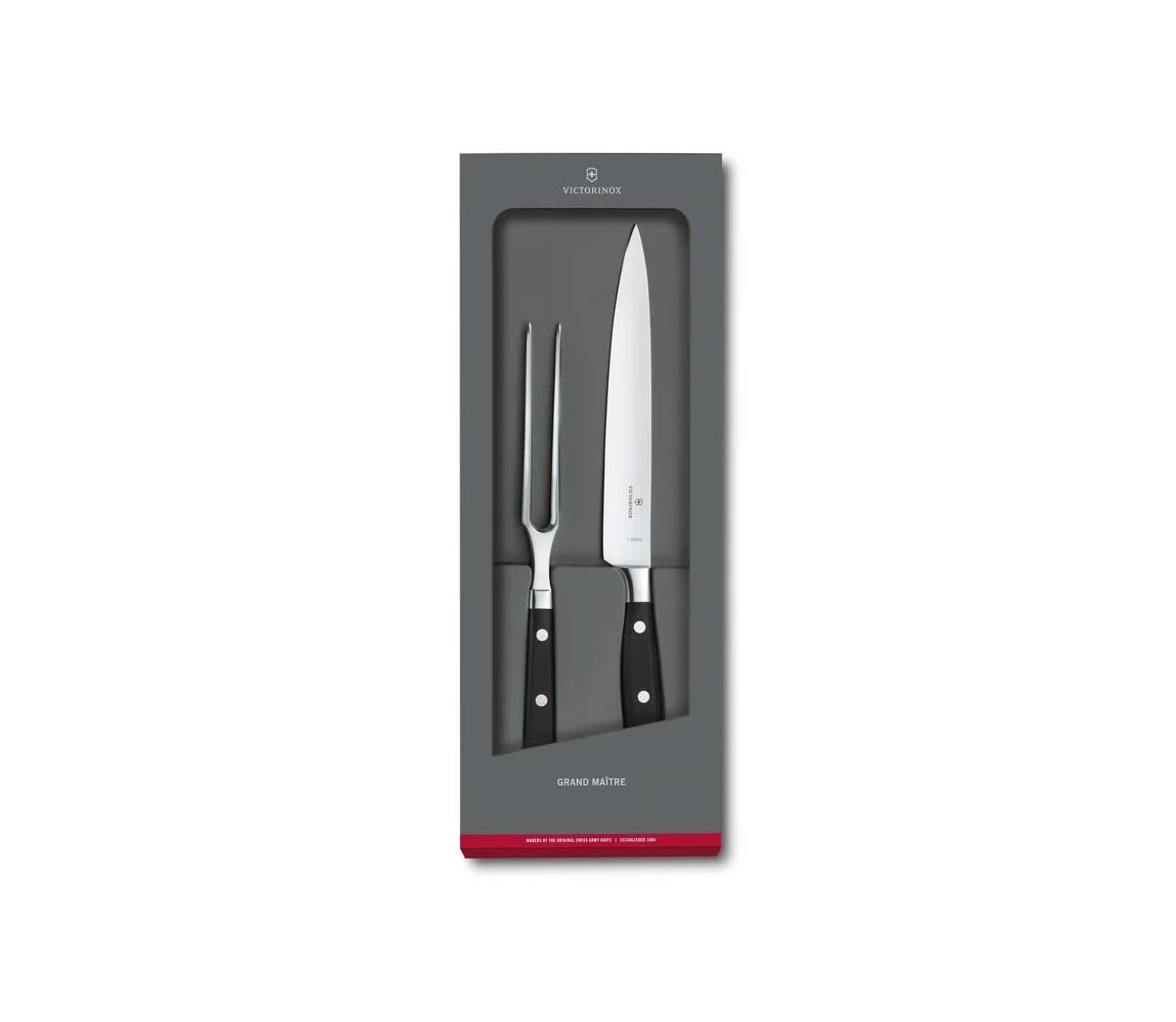 Victorinox - Porciovacia sada GRAND MAITRE 2 ks čierna 7.7243.2