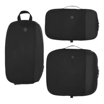 Victorinox - Sada cestovných organizérov Travel Essentials 3 ks čierna