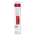 Victorinox - Sada kuchynských nožov na zeleninu SWISS CLASSIC 11 cm 2 ks červená