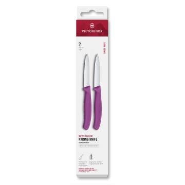 Victorinox - Sada kuchynských nožov na zeleninu SWISS CLASSIC 8 cm 2 ks fialová