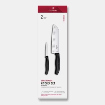 Victorinox - Sada kuchynských nožov SWISS CLASSIC 2 ks čierna