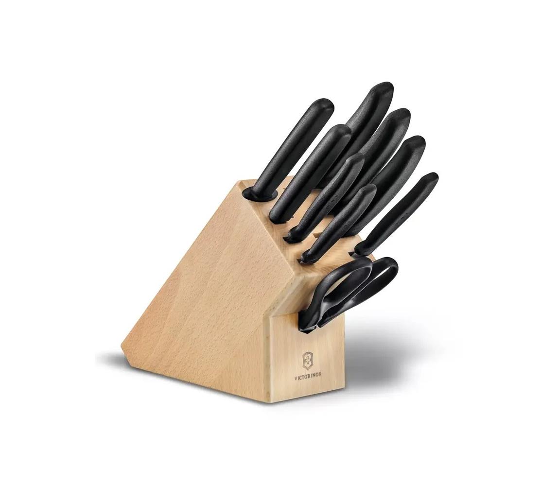 Victorinox - Sada kuchynských nožov v stojane SWISS CLASSIC 10 ks buk/béžová 6.7193.9