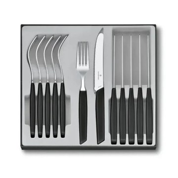 Victorinox - Sada príborov SWISS MODERN 12 ks čierna