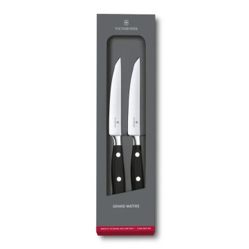 Victorinox - Sada steakových nožov GRAND MAITRE 12 cm 2 ks čierna