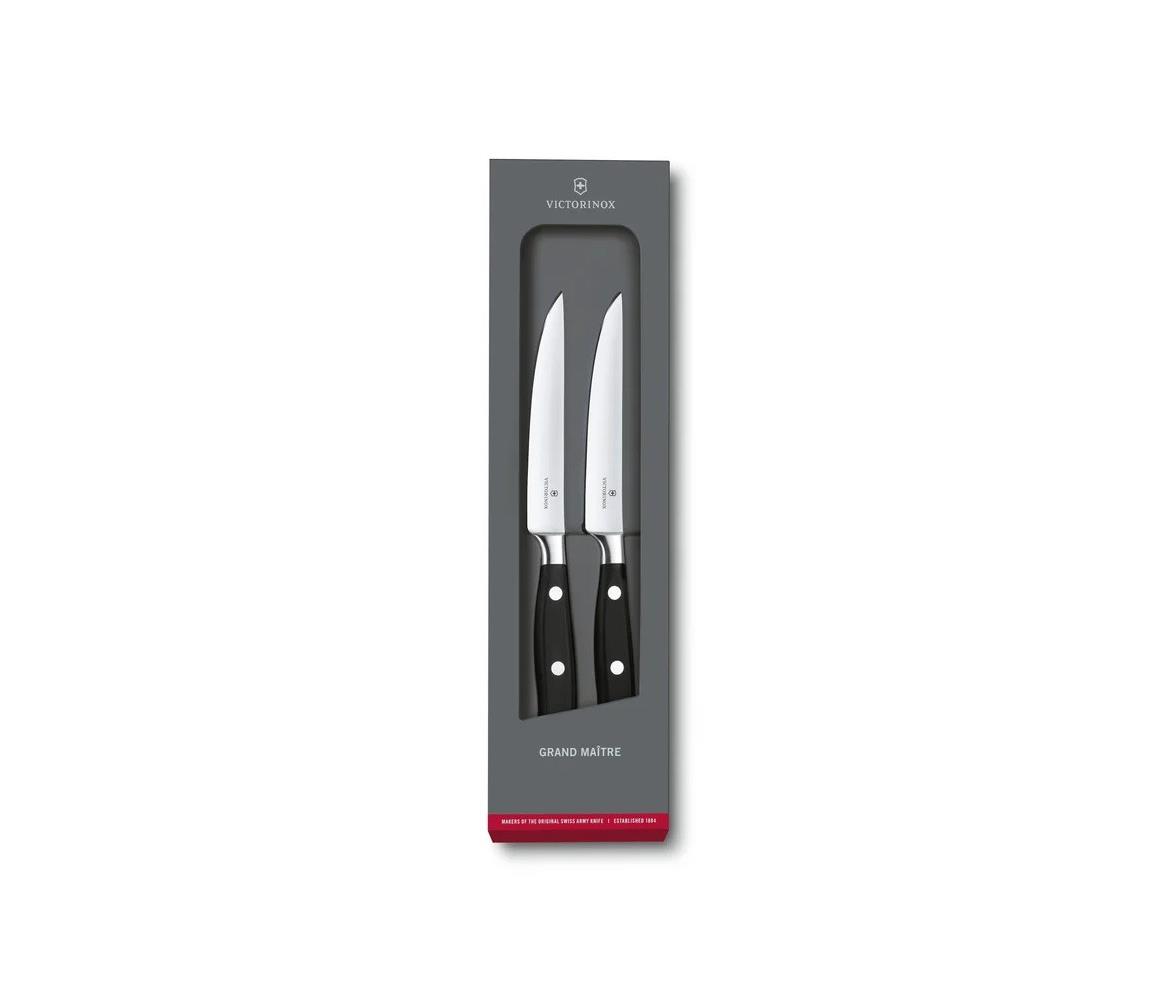 Victorinox - Sada steakových nožov GRAND MAITRE 12 cm 2 ks čierna 7.7242.2