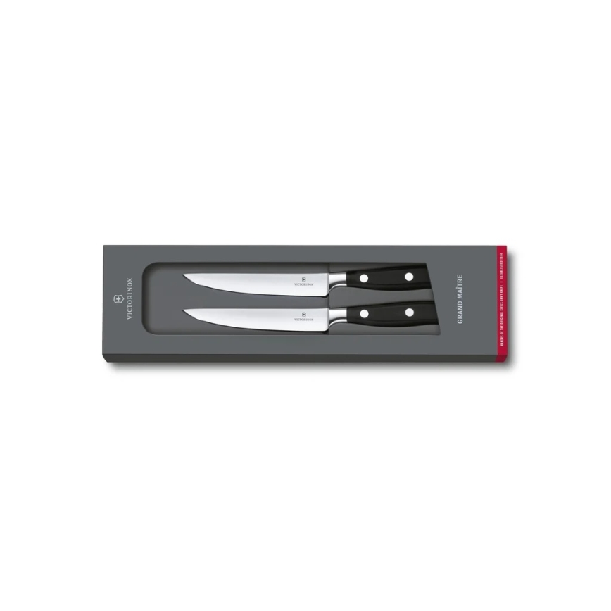 Victorinox - Sada steakových nožov GRAND MAITRE 12 cm 2 ks čierna