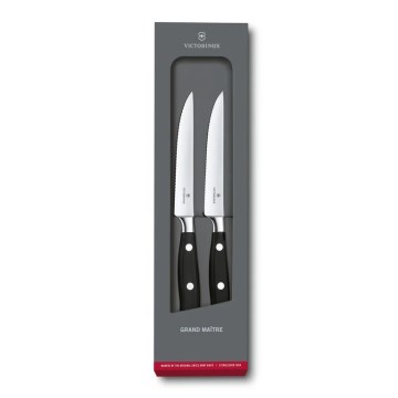 Victorinox - Sada steakových nožov GRAND MAITRE 12 cm 2 ks čierna