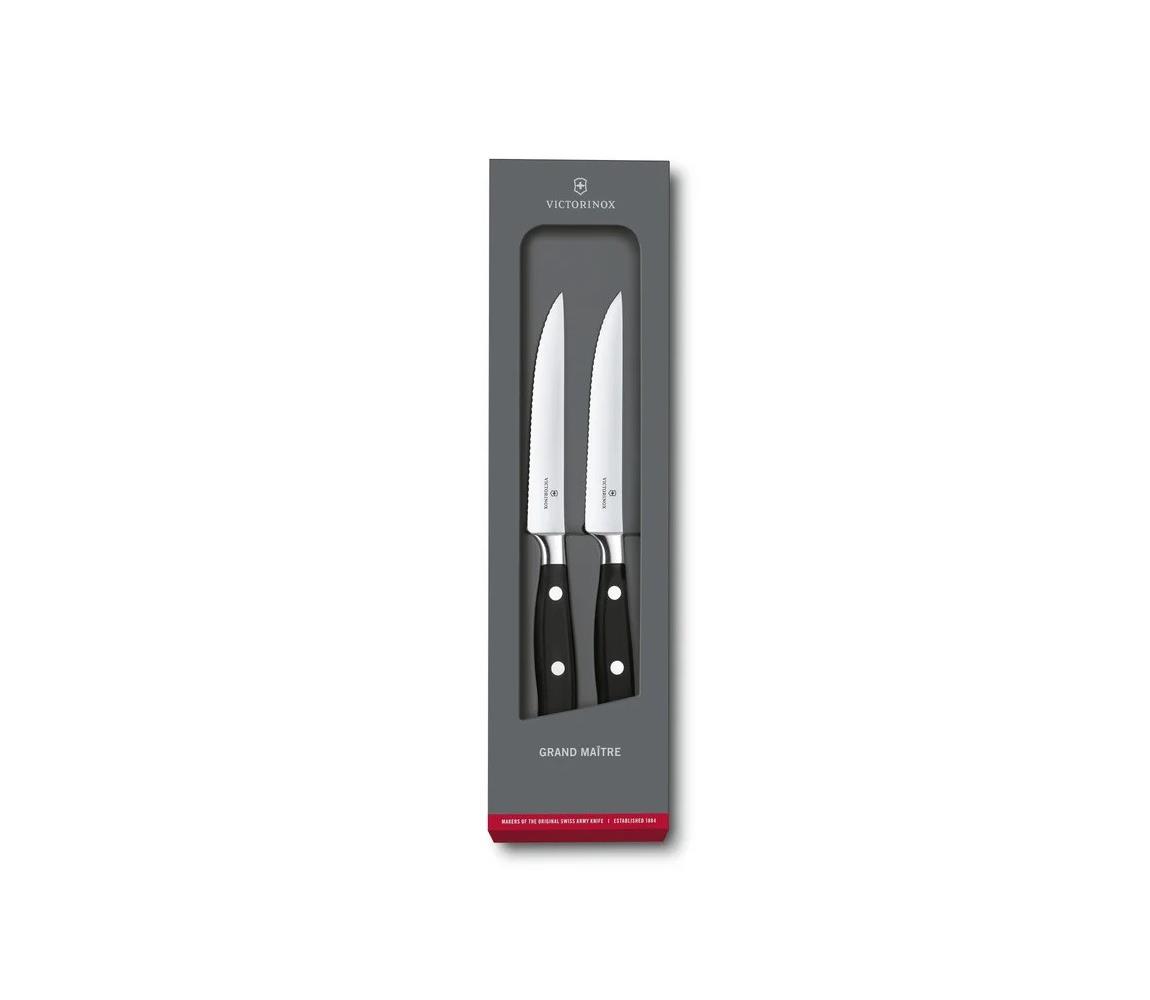 Victorinox - Sada steakových nožov GRAND MAITRE 12 cm 2 ks čierna 7.7242.2W