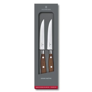 Victorinox - Sada steakových nožov GRAND MAITRE, 12 cm, 2 ks, javor