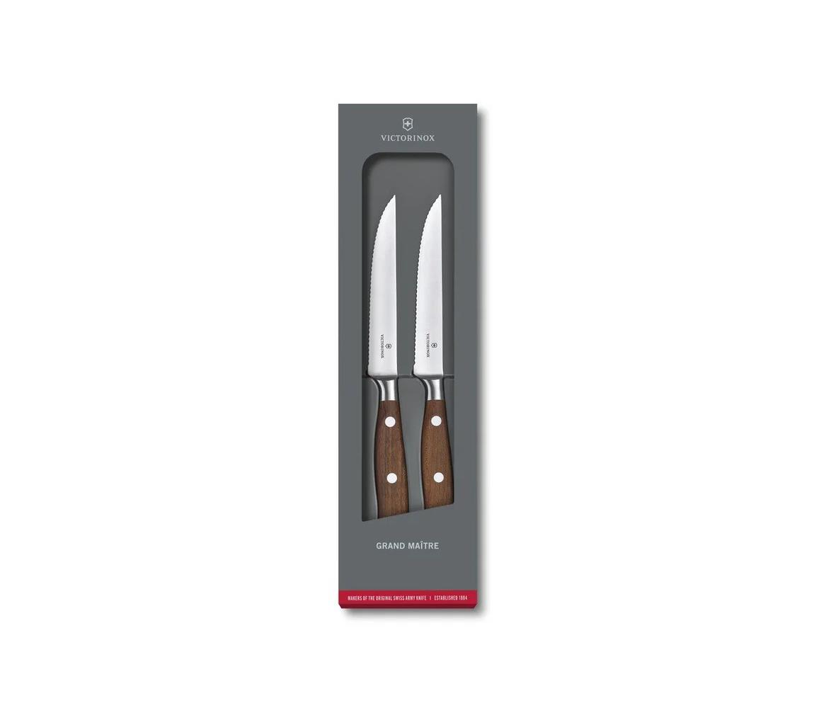 Victorinox - Sada steakových nožov GRAND MAITRE, 12 cm, 2 ks, javor 7.7240.2W
