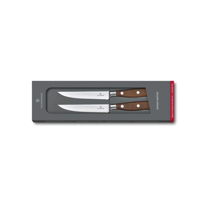 Victorinox - Sada steakových nožov GRAND MAITRE, 12 cm, 2 ks, javor