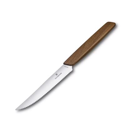 Victorinox - Sada steakových nožov SWISS MODERN 12 cm 2 ks orech