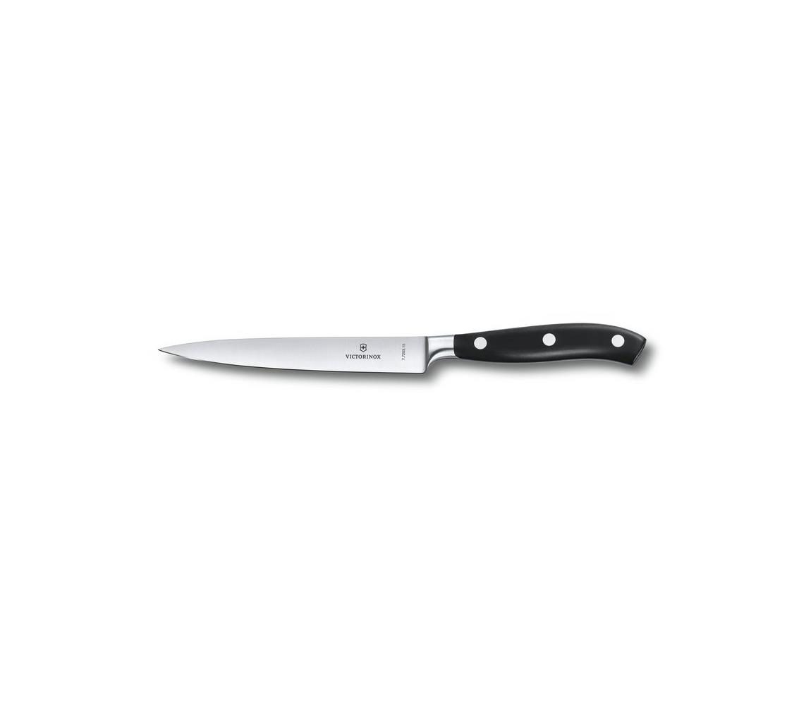 Victorinox - Špikovací kuchynský nôž GRAND MAITRE 15 cm, čierny 7.7203.15G
