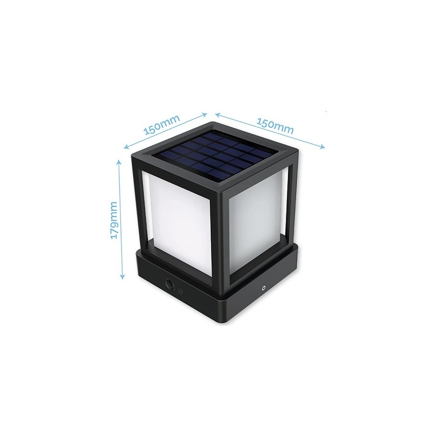 Viking - LED solárna lampa so senzorom LED/1,4W/3,7V IP54 4000K 2000 mAh