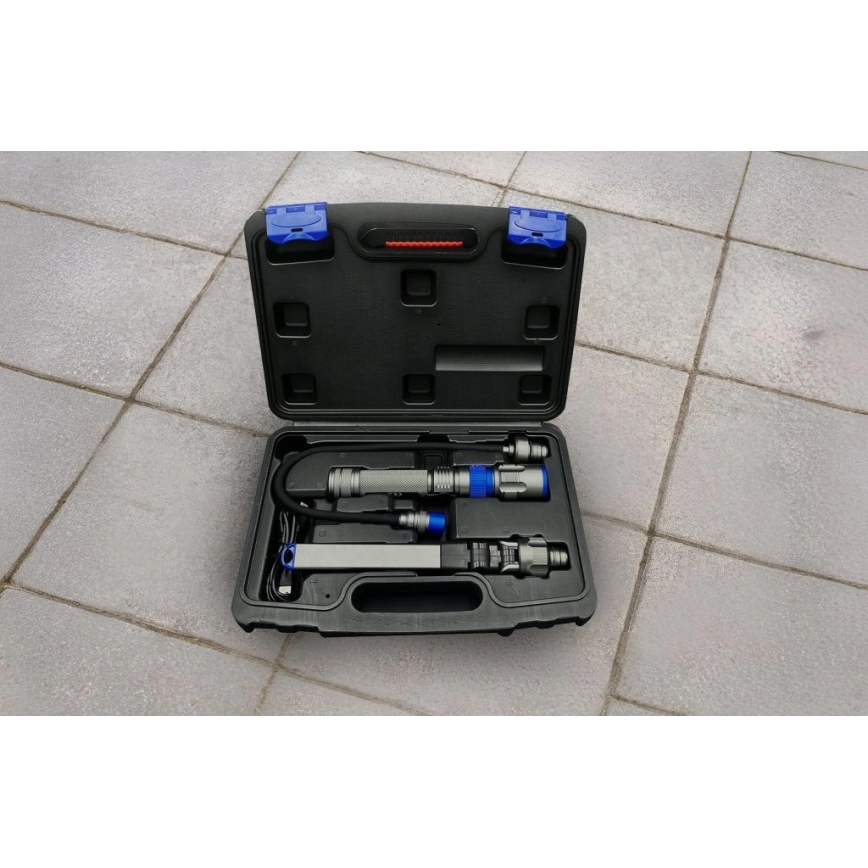 Viking - LED stmievateľná nabíjateľná baterka 3 v 1 LED/5V IPX4 380 lm 2200 mAh