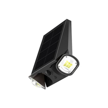 Viking - stmievateľné solárne nástenné svietidlo so senzorom LED/1,3W/3,7V IP44 4000K 2000 mAh