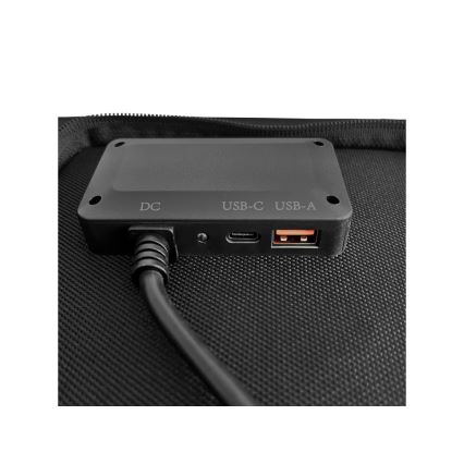 Viking - Solárny panel USB Power Delivery 60W/20V IPX4 čierny