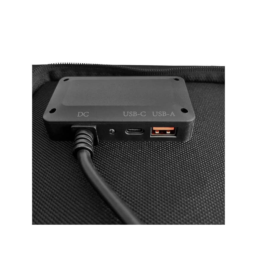 Viking - Solárny panel USB Power Delivery 60W/20V IPX4 čierny