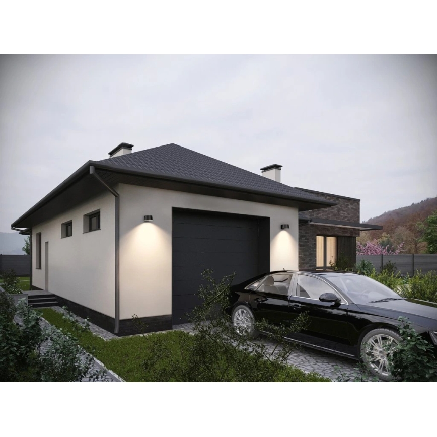 Viking - LED stmievateľné solárne nástenné svietidlo so senzorom LED/1W/3,7V IP44 4000K 2000 mAh