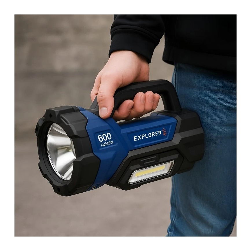 Viking - stmievateľná nabíjateľná LED baterka LED/5V IPX4 1000 lm 8000 mAh