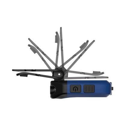 Viking - LED stmievateľná nabíjateľná baterka so senzorom a červeným svetlom LED/5V IPX4 200 lm 500 mAh