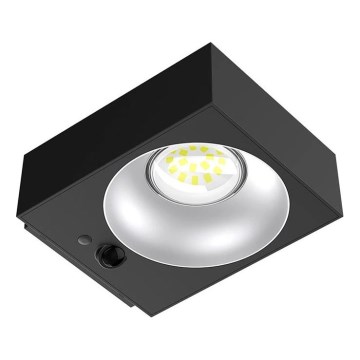 Viking - stmievateľné solárne LED nástenné svietidlo s čidlom LED/2W/3,7V IP65 4000K 2000 mAh