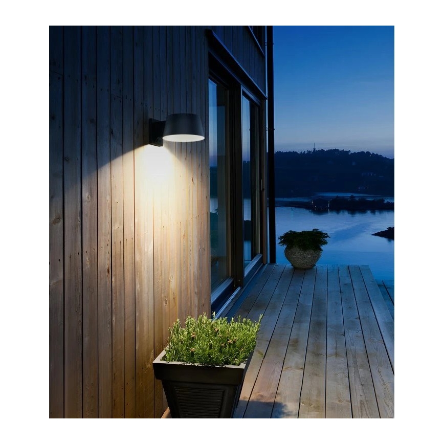Viking - LED stmievateľné solárne nástenné svietidlo s čidlom LED/1W/3,7V IP44 4000K 2000 mAh