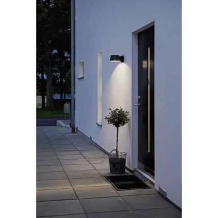Viking - LED stmievateľné solárne nástenné svietidlo s čidlom LED/1W/3,7V IP44 4000K 2000 mAh