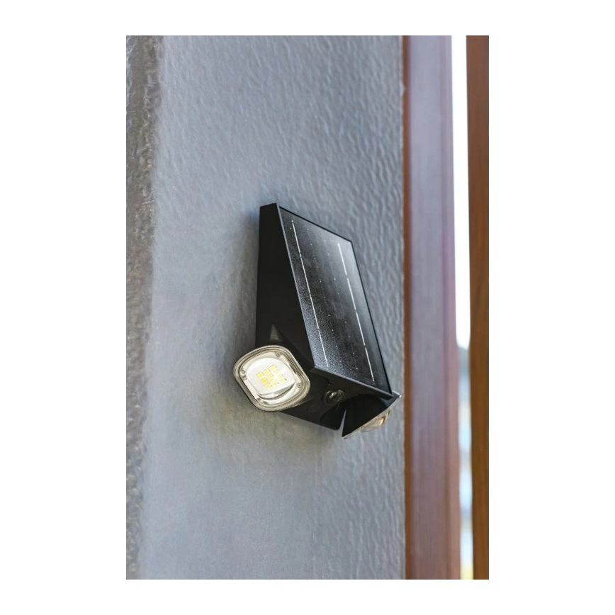 Viking - LED stmievateľné solárne nástenné flexibilné svietidlo so snímačom LED/1,3W/3,7V IP44 4000K 2000 mAh