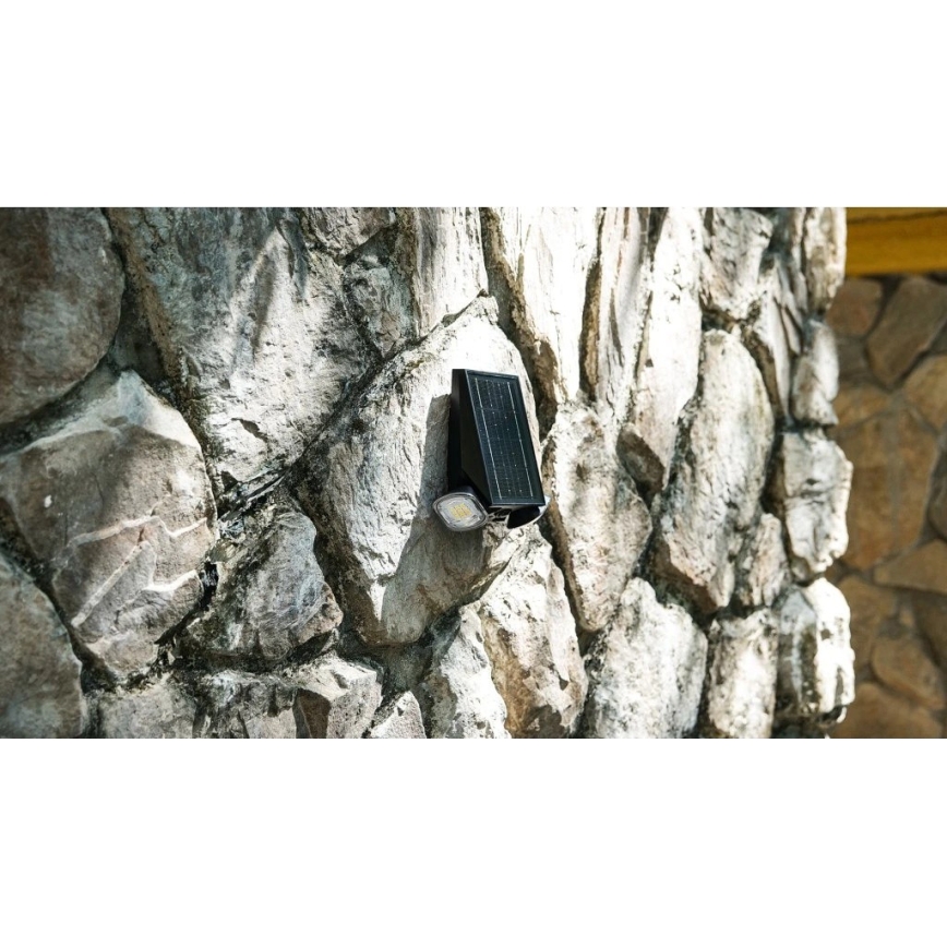 Viking - LED stmievateľné solárne nástenné flexibilné svietidlo so snímačom LED/1,3W/3,7V IP44 4000K 2000 mAh