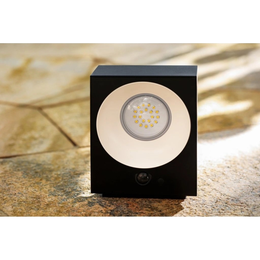 Viking - stmievateľné solárne LED nástenné svietidlo s čidlom LED/2W/3,7V IP65 4000K 2000 mAh