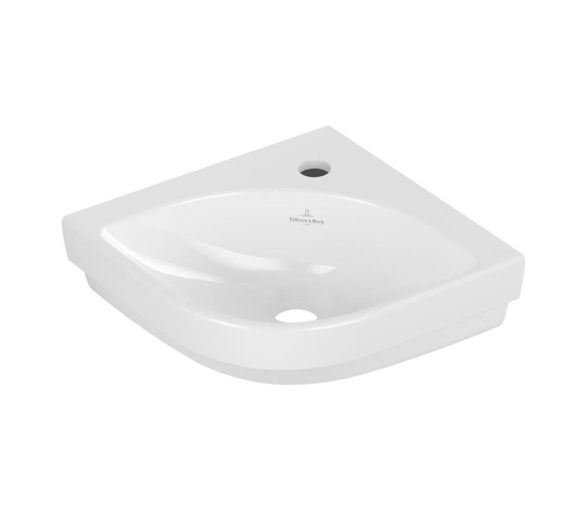 Villeroy & Boch 43714601 - Rohové závesné umývadlo SUBWAY 32x32 cm keramika/biela 43714601