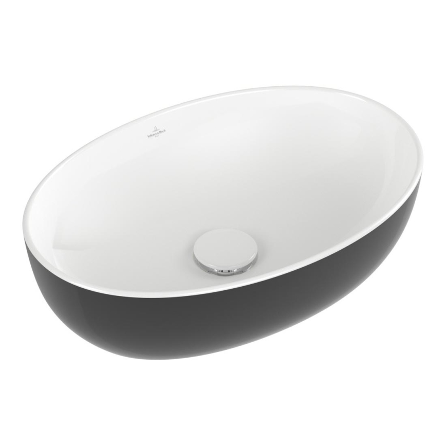 Villeroy & Boch 438848BCT8 - Zapustené umývadlo ARTIS 48x32,5 cm keramika/čierna