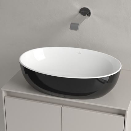 Villeroy & Boch 438848BCT8 - Zapustené umývadlo ARTIS 48x32,5 cm keramika/čierna