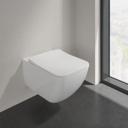Villeroy & Boch 4611RL01 - Závesné WC s WC sedátkom SoftClose VENTICELLO keramika/biela