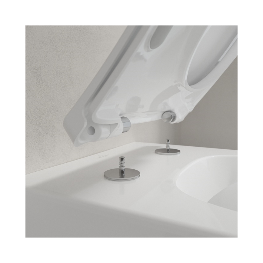 Villeroy & Boch 4611RL01 - Závesné WC s WC sedátkom SoftClose VENTICELLO keramika/biela