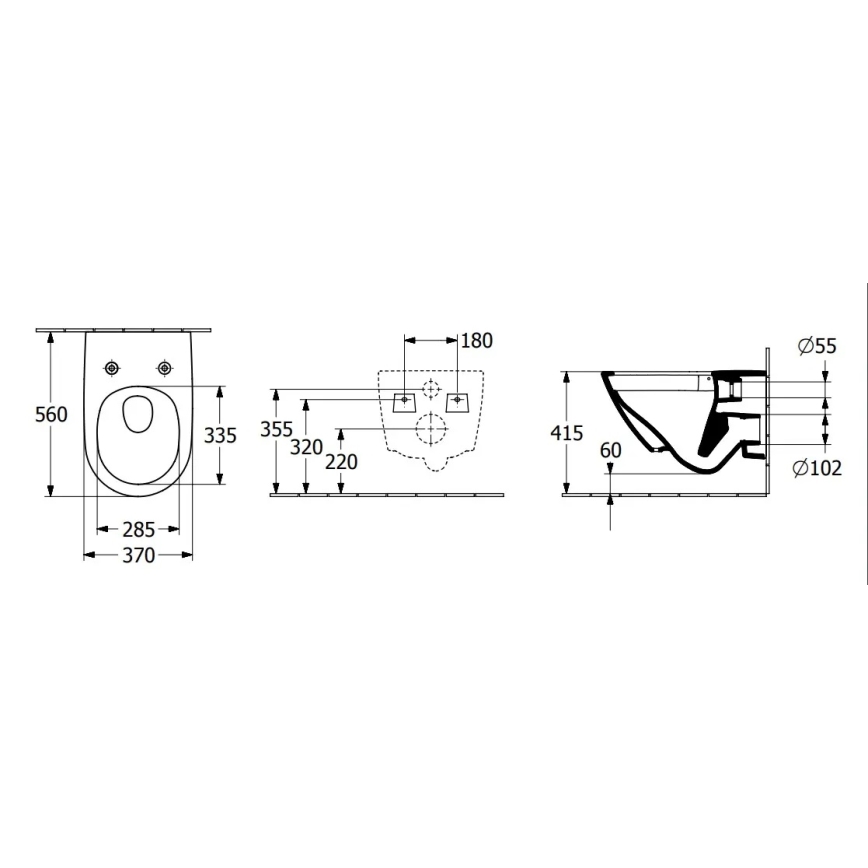 Villeroy & Boch 4670T0R1 - Závesné WC SUBWAY 3.0 keramika/biela