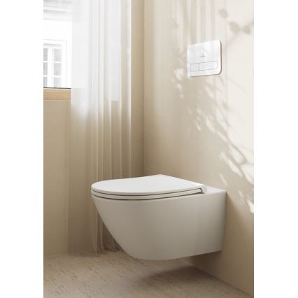 Villeroy & Boch 4670T9R1 - Závesné WC so sedátkom SoftClose SUBWAY 3.0 keramika/biela