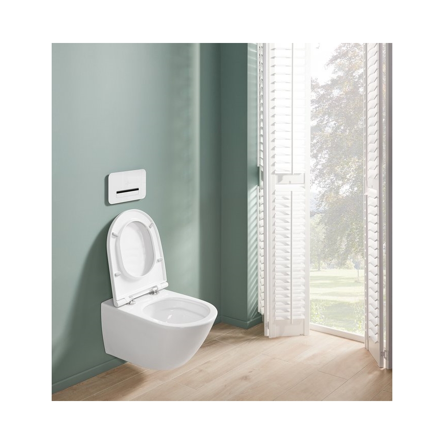 Villeroy & Boch 4670T9R1 - Závesné WC so sedátkom SoftClose SUBWAY 3.0 keramika/biela