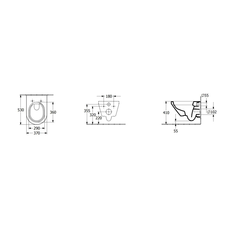 Villeroy & Boch 4694CL01 - Závesné WC so sedátkom SoftClose ARCHITECTURA keramika/biela