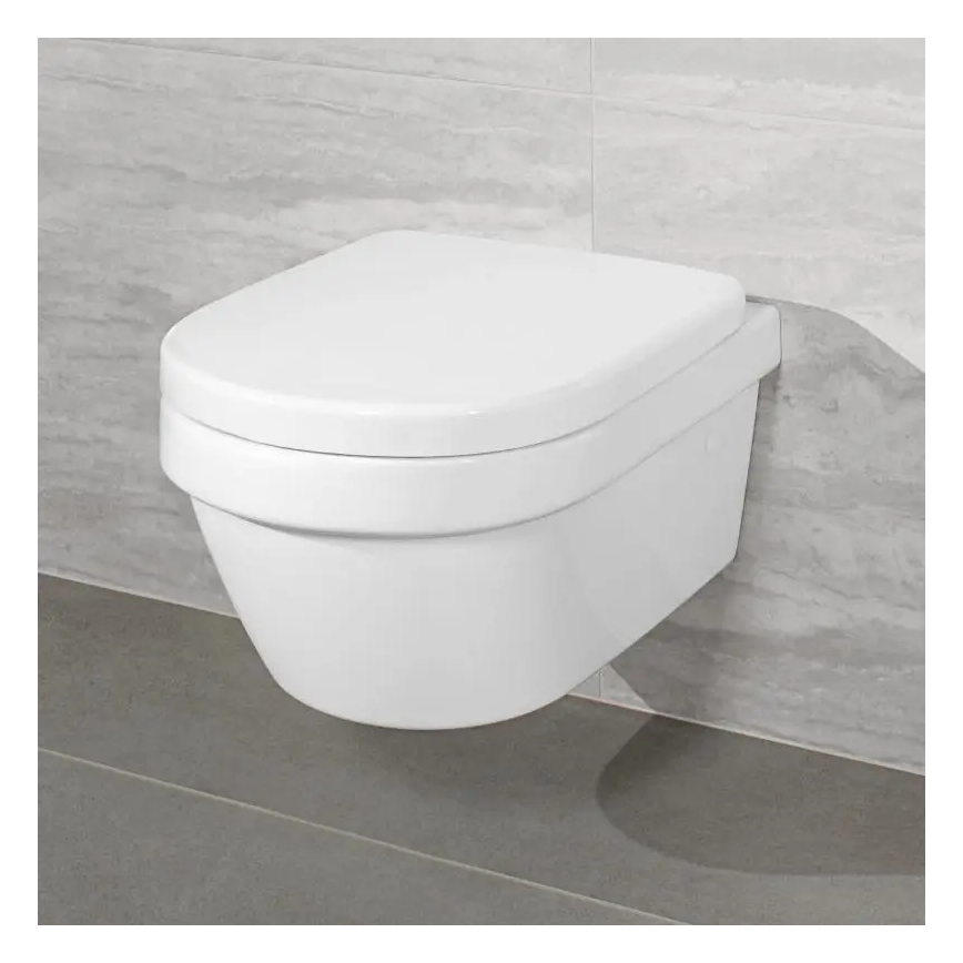 Villeroy & Boch 4694HRR1 - Závesné WC so sedadlom SoftClose ARCHITECTURA keramika/biela