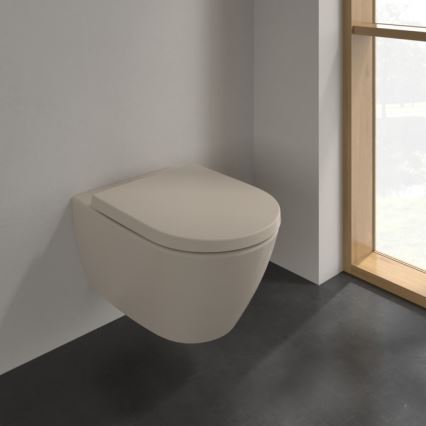 Villeroy & Boch 5614R0AM - Závesné WC SUBWAY 2.0 keramika/béžová