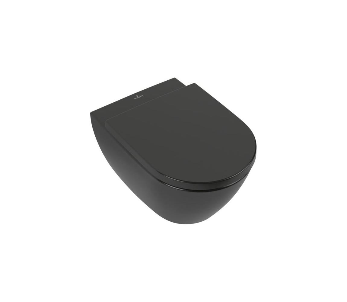 Villeroy & Boch 5614R0R7 - Závesné WC SUBWAY keramika/čierna 5614R0R7