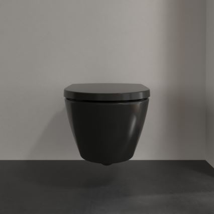 Villeroy & Boch 5614R0R7 - Závesné WC SUBWAY keramika/čierna