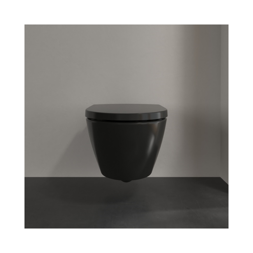 Villeroy & Boch 5614R0R7 - Závesné WC SUBWAY keramika/čierna